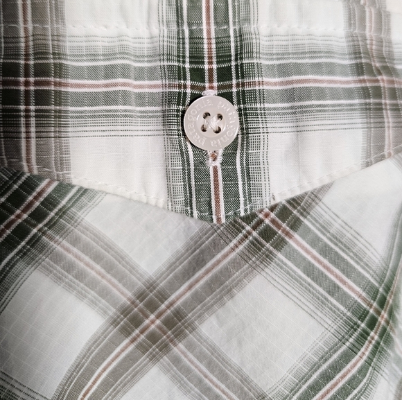 Mens Patagonia Plaid 100% Organic Cotton Button Up Shirt 2 Breast Pockets XL - Picture 7 of 12